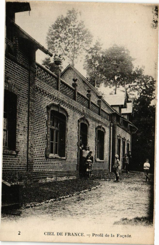 Carte postale ancienne Ciel de France-Profil de la Facade