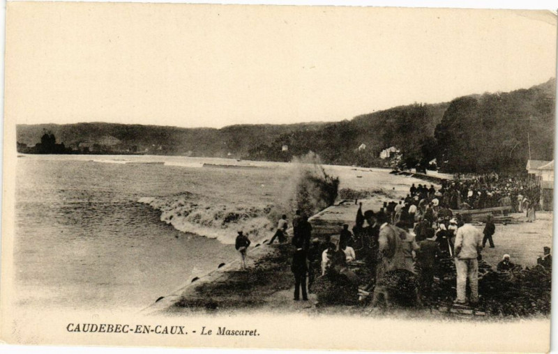Carte postale ancienne Caudebec en Caux-Le Mascaret