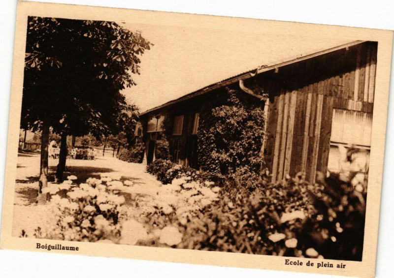 Carte postale ancienne Boiguillaume-Ecole de plein air