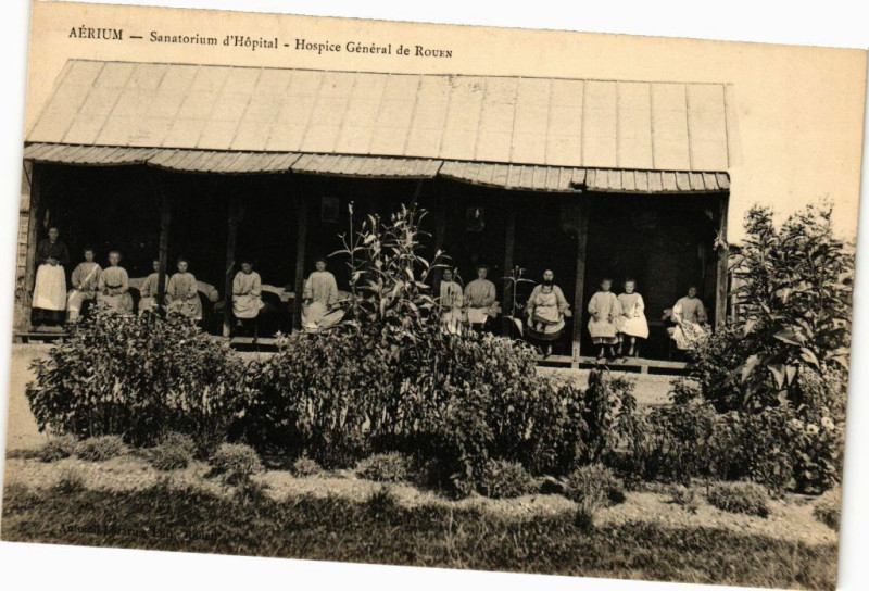 Carte postale ancienne Aerium-Sanatorium d'Hopital-Hospice General de Rouen à Rouen