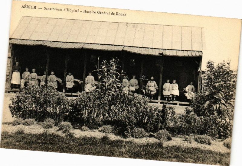 Carte postale ancienne Aerium-Sanatorium d'Hopital-Hospice General de Rouen à Rouen