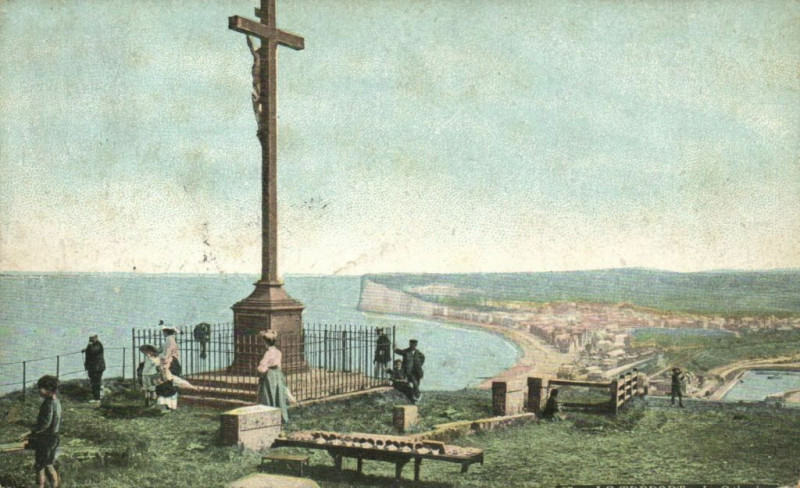 Carte postale ancienne Le Treport - Le Calvaire au Tréport