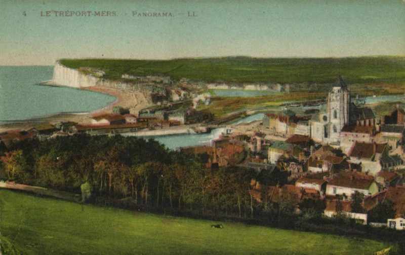 Carte postale ancienne Le Treport - Mers - Panorama au Tréport