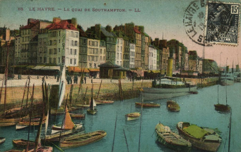 Carte postale ancienne Le Havre - Le Quai de Southampton au Havre