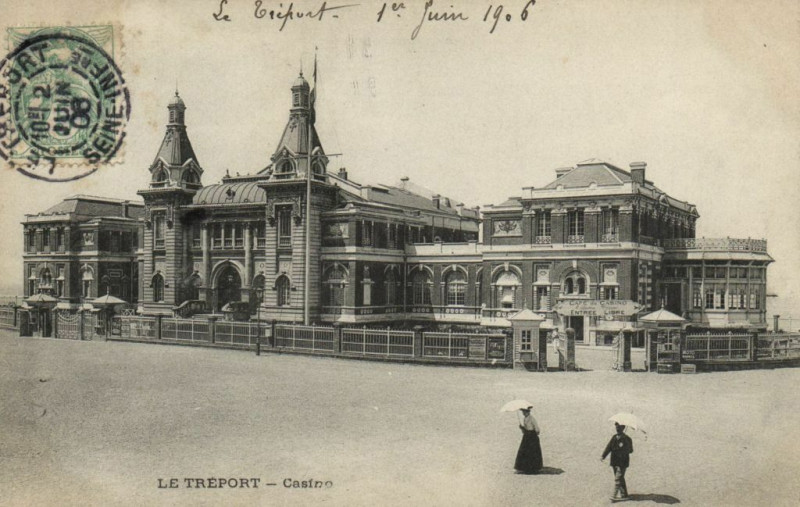 Carte postale ancienne Le Treport - Casino au Tréport