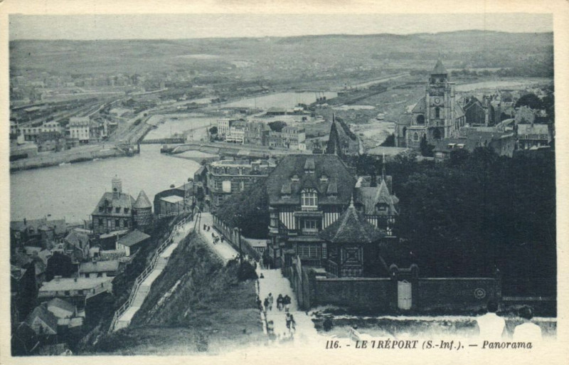 Carte postale ancienne Le Treport (S Inf.) - Panorama