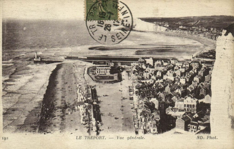 Carte postale ancienne Le Treport - Vue générale au Tréport