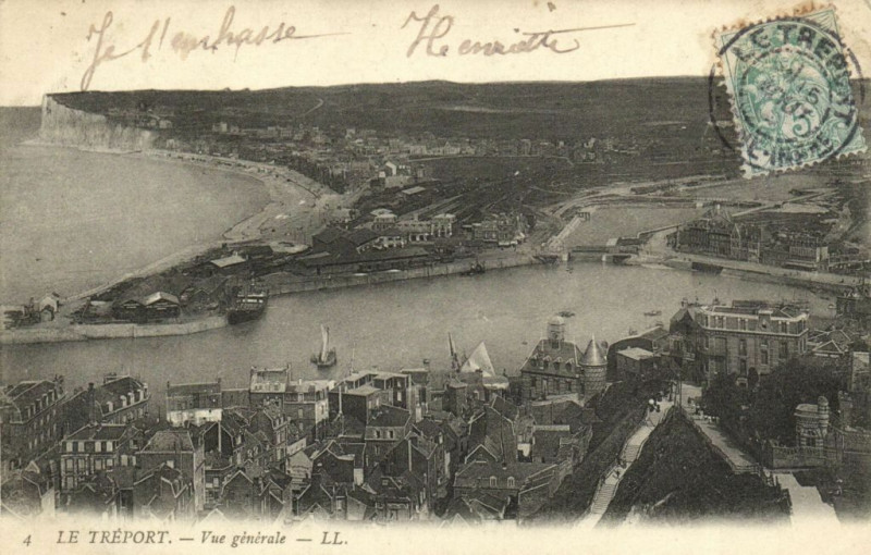 Carte postale ancienne Le Treport - Vue générale au Tréport