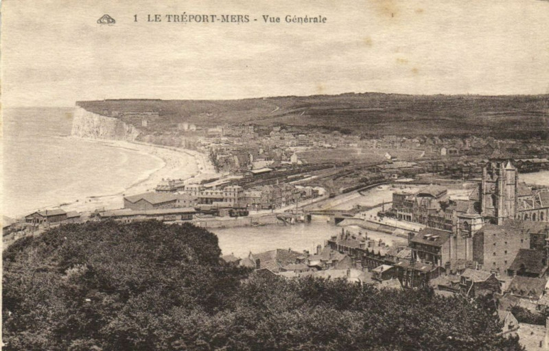 Carte postale ancienne Le Treport-Mers - Vue générale au Tréport