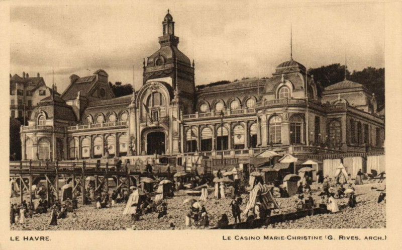 Carte postale ancienne Le Havre - Le Casino Marie-Christine au Havre