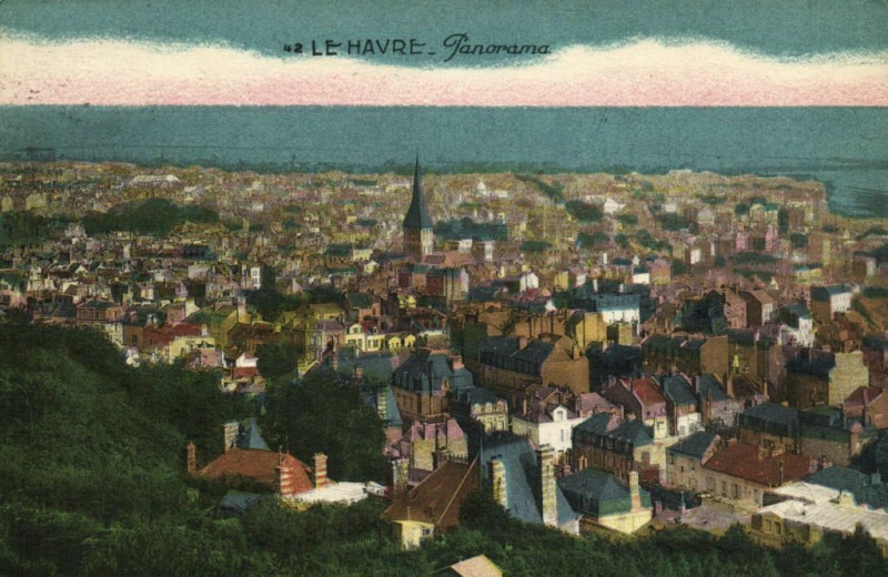 Carte postale ancienne Le Havre - Panorama au Havre