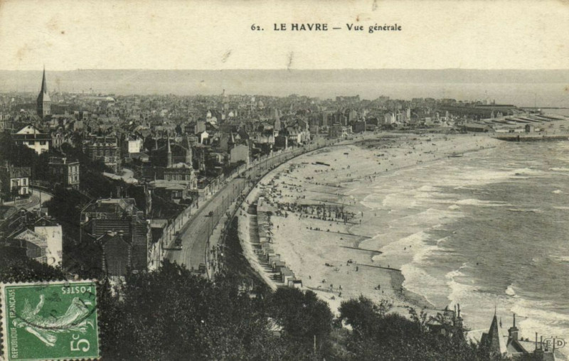 Carte postale ancienne Le Havre - Vue générale au Havre