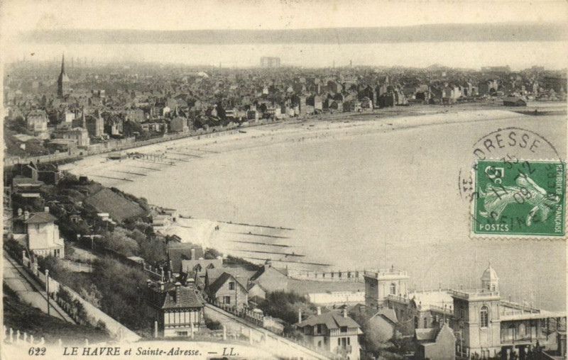 Carte postale ancienne Le Havre et Sainte-Adresse à Sainte-Adresse