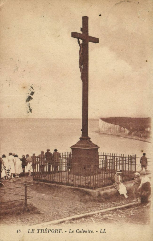 Carte postale ancienne Le Treport - Le Calvaire au Tréport