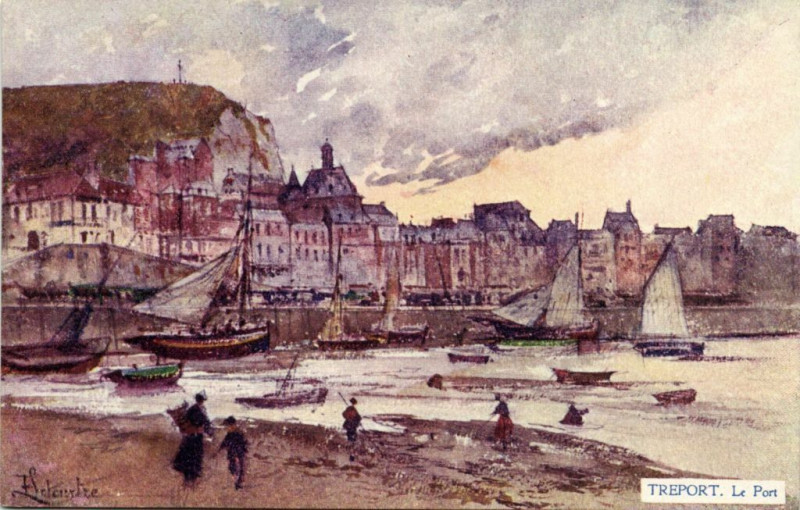 Carte postale ancienne Treport - Le Port