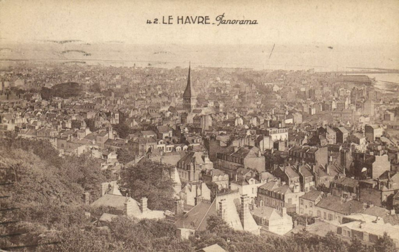 Carte postale ancienne Le Havre - Panorama au Havre