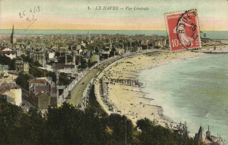 Carte postale ancienne Le Havre - Vue générale au Havre