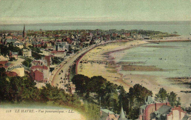 Carte postale ancienne Le Havre - Vue panoramique au Havre