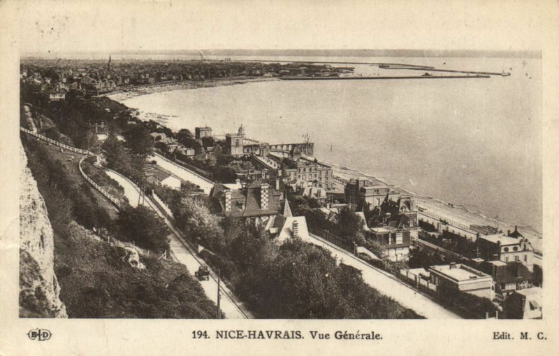 Carte postale ancienne Nice-Havrais - Vue générale