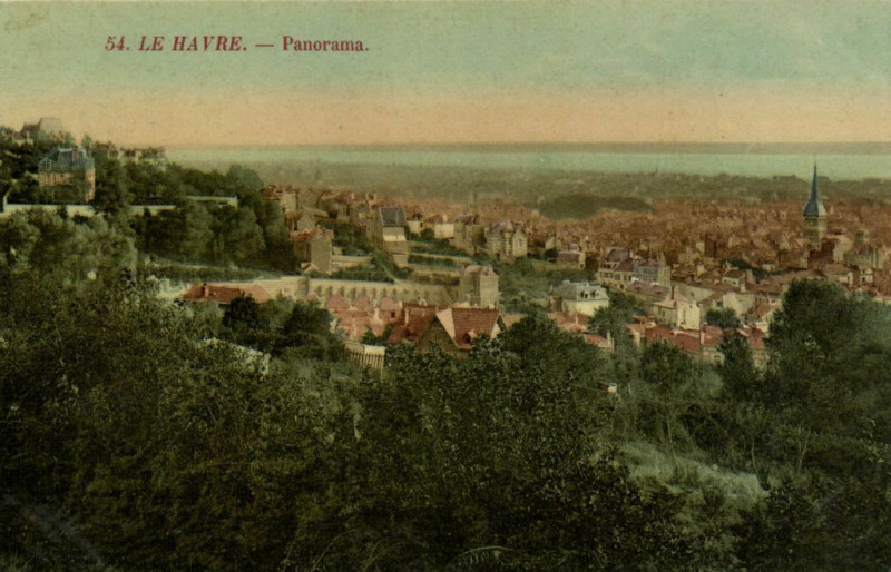 Carte postale ancienne Le Havre - Panorama au Havre