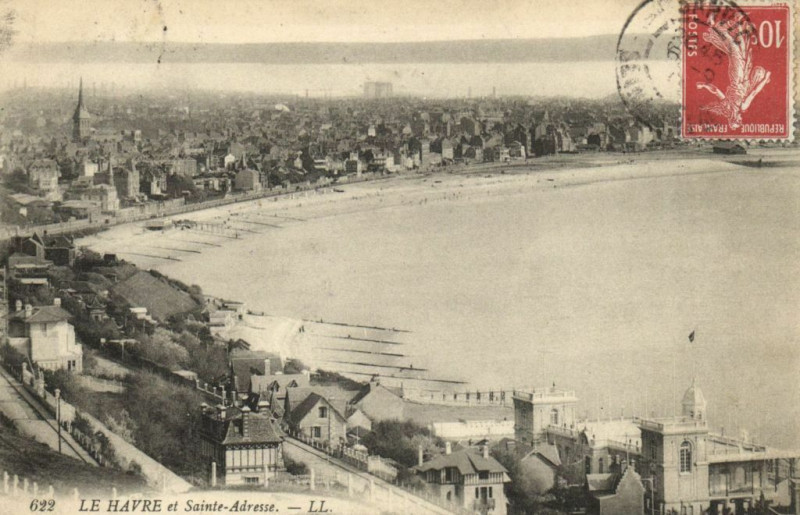 Carte postale ancienne Le Havre et Sainte-Adresse à Sainte-Adresse