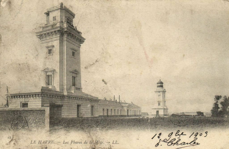 Carte postale ancienne Le Havre - Les Phares de la Hosie au Havre