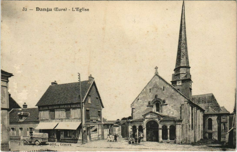 Carte postale ancienne Dangu-L'Eglise à Dangu