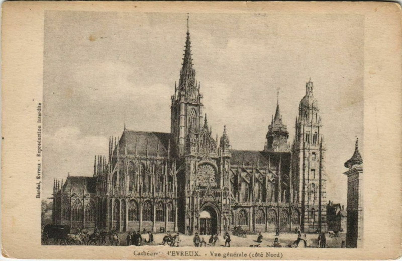 Carte postale ancienne Evreux-Vue générale à Évreux