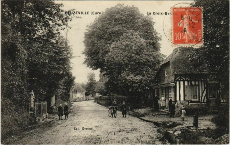 Carte postale ancienne Beuzeville-La Croix à Beuzeville