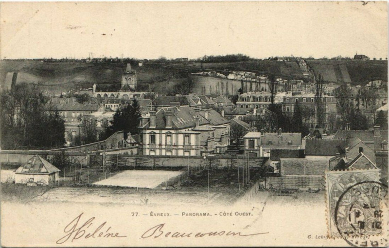Carte postale ancienne Evreux-Panorama à Évreux