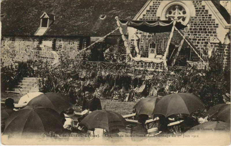 Carte postale ancienne Baux de Breteuil-Chapelle deSainte-Suzanne à Breteuil