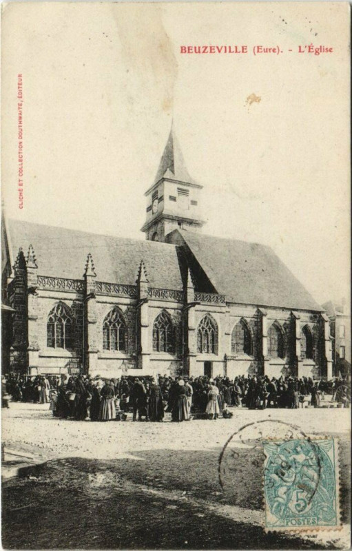 Carte postale ancienne Beuzeville-L'Eglise à Beuzeville