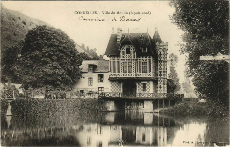 Carte postale ancienne Connelles-Villa du Moulin à Connelles