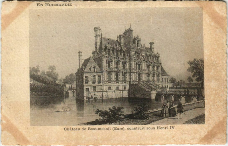 Carte postale ancienne Chateau de Beaumesnil construit sous Henri Iv