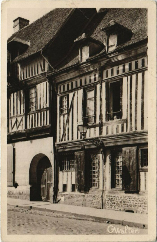 Carte postale ancienne Conches-Maison Normande