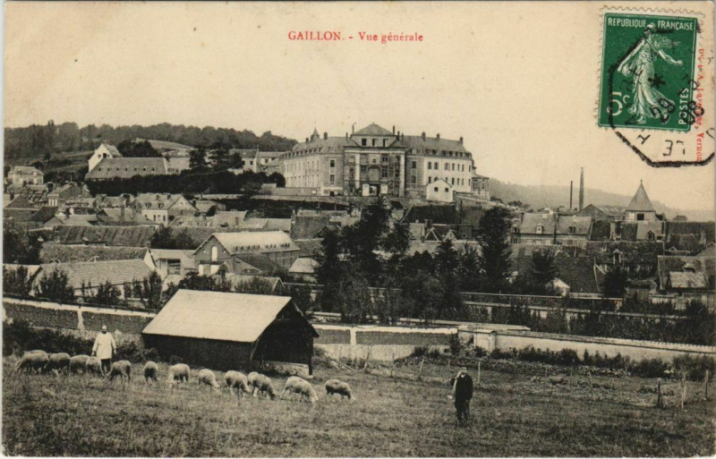 Carte postale ancienne Gaillon-Vue générale à Gaillon