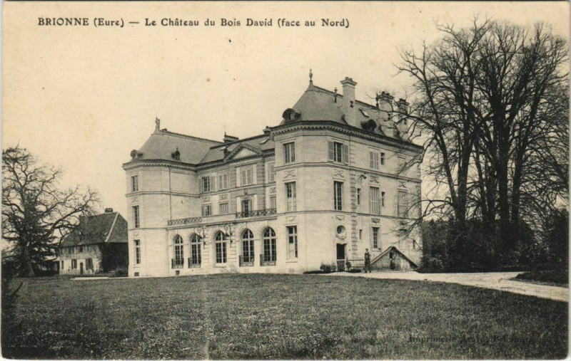 Carte postale ancienne Brionne-Le Chateau du Bois David à Brionne