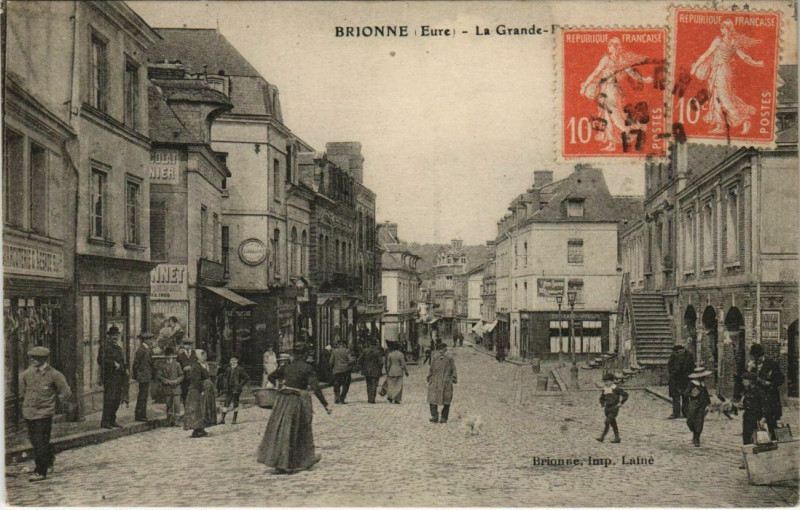 Carte postale ancienne Brionne-La Grande à Brionne