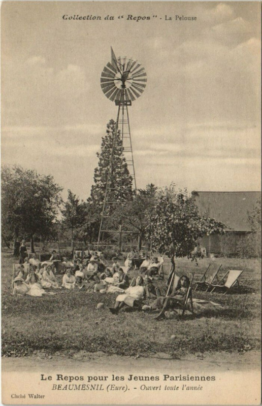 Carte postale ancienne Beaumesnil - Ouvert toute l'annee