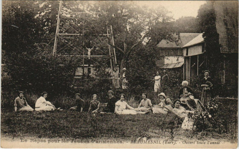 Carte postale ancienne Beaumesnil - Ouvert toute l'annee