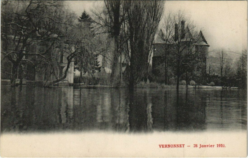 Carte postale ancienne Vernonnet - 28 Janvier 1910 à Vernon