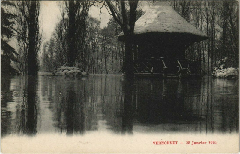 Carte postale ancienne Vernonnet - 28 Janvier 1910 à Vernon