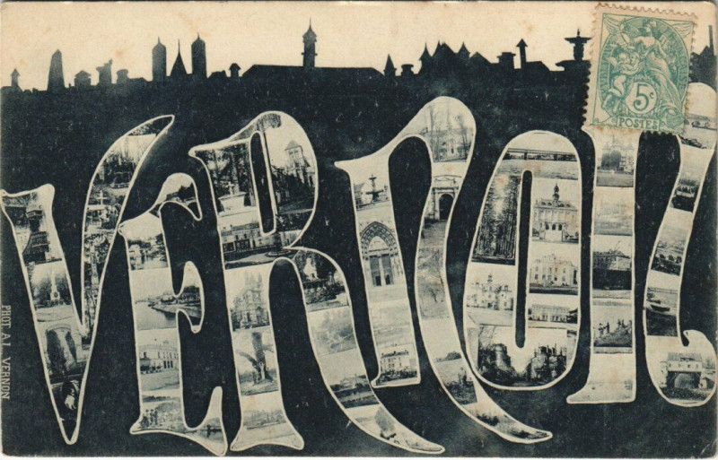 Carte postale ancienne Vernon à Vernon