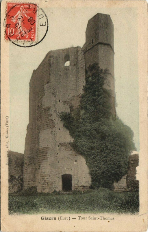 Carte postale ancienne Gisors - Tour Saint-Thomas à Gisors