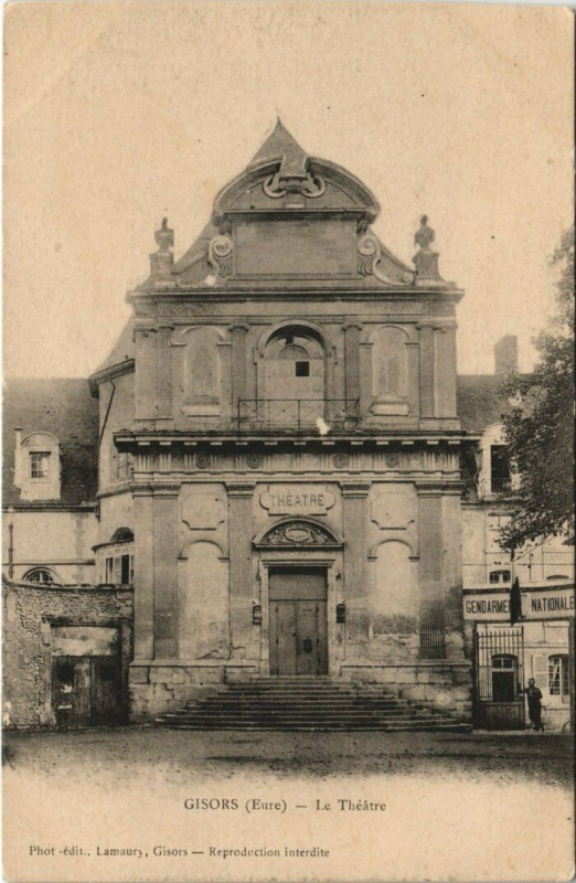 Carte postale ancienne Gisors - Le Theatre à Gisors