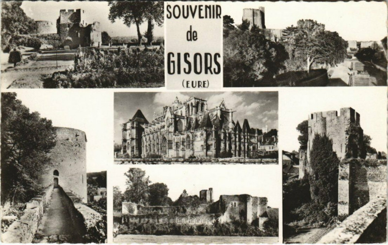 Carte postale ancienne Souvenir de Gisors à Gisors