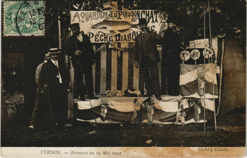 Carte postale ancienne Vernon-Kermesse du 19 Mai 1907 à Vernon