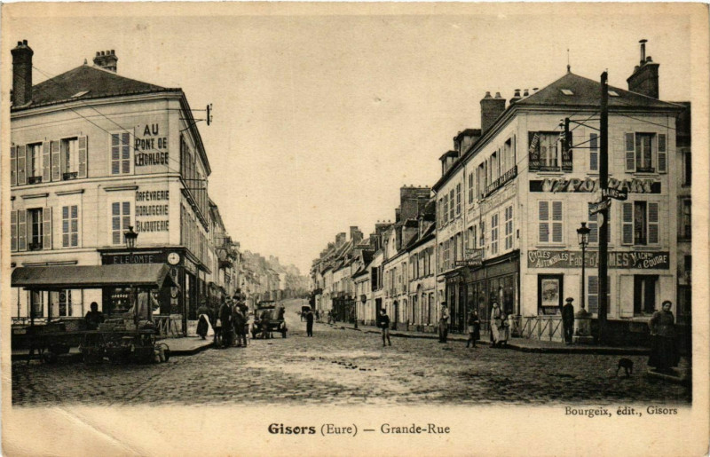 Carte postale ancienne Gisors - Grand-Rue à Gisors