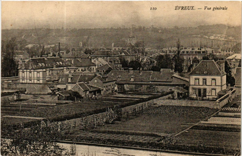 Carte postale ancienne Evreux - Vue generale à Évreux