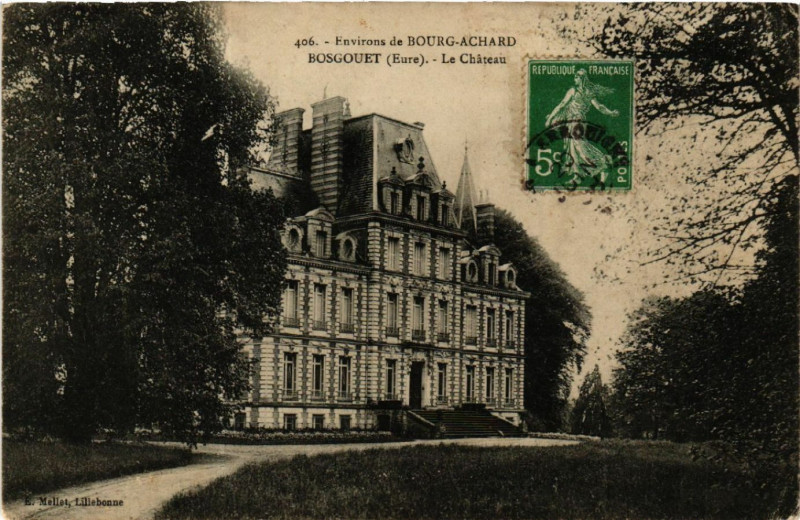 Carte postale ancienne Bosgouet - Le chateau à Bosgouet